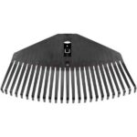 ESCOBA RASTRILLO PLASTICO FISKARS PARA HOJAS. DIENTES FLEXIBLES Y ROBUSTOS. LONGITUD 212 MM. ANCHO 415MM.