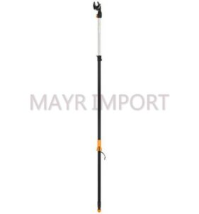 PERTIGA FISKARS UNIVERSAL TELESCOPICA LONGITUD 2.416 MM. CON ALCANCE HASTA 6 M. ANGULO DE CORTE AJUSTABLE HASTA 230º. MECANISMO DE BLOQUE DE SEGURIDAD. MASTIL AJUSTABLE 2.300-4.100 MM
