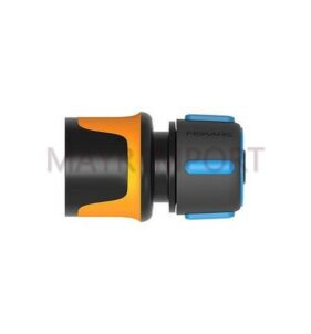 CONEXIÓN CON STOP PARA MANGUERAS DE 13-15MM. 1/2", 5/8". DISEÑO ERGONOMICO CON RECUBRIMIENTO SOFTGRIP. COMPATIBLE CON OTRAS MARCAS.
