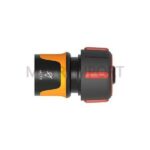 CONEXIÓN CON STOP PARA MANGUERAS DE 19 MM. 3/4". DISEÑO ERGONOMICO CON RECUBRIMIENTO SOFTGRIP. COMPATIBLE CON OTRAS MARCAS.
