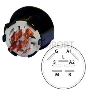INTERRUPTOR DE ENCENDIDO ADAPTABLE AYP, HUSQVARNA, JOHN DEERE, MTD Y MURRAY