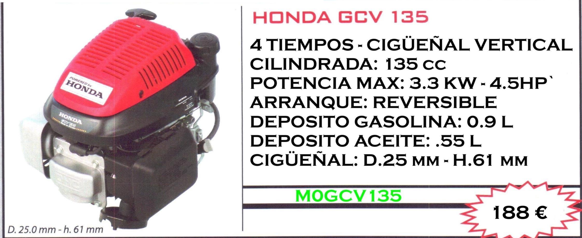 MOTOR HONDA GCV135